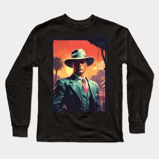 Noir Detective 1940’s (version 3) Long Sleeve T-Shirt